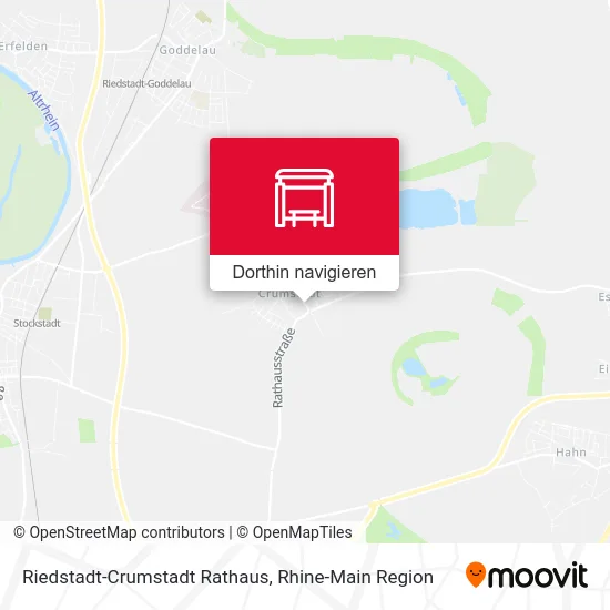Riedstadt-Crumstadt Rathaus Karte