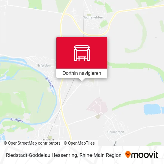 Riedstadt-Goddelau Hessenring Karte