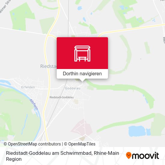 Riedstadt-Goddelau am Schwimmbad Karte