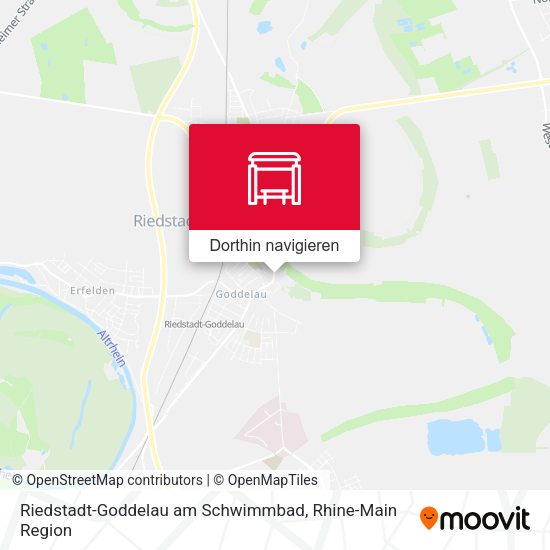 Riedstadt-Goddelau am Schwimmbad Karte