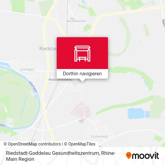 Riedstadt-Goddelau Gesundheitszentrum Karte