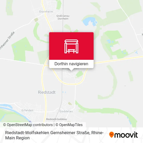 Riedstadt-Wolfskehlen Gernsheimer Straße Karte