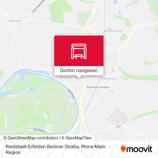 Riedstadt-Erfelden Berliner Straße Karte