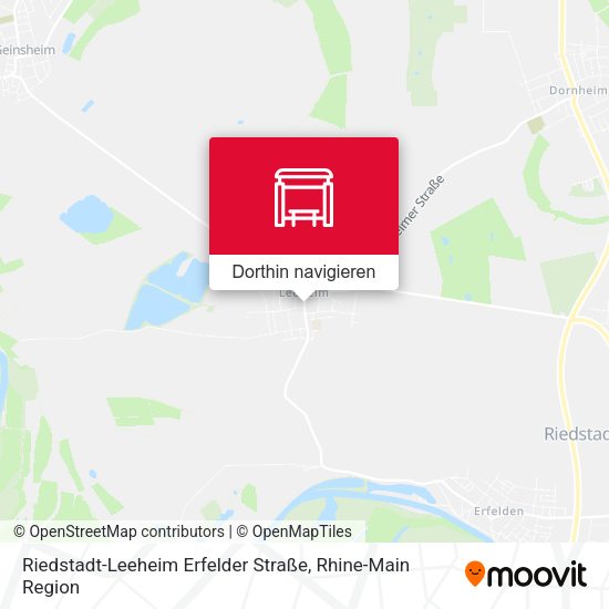 Riedstadt-Leeheim Erfelder Straße Karte