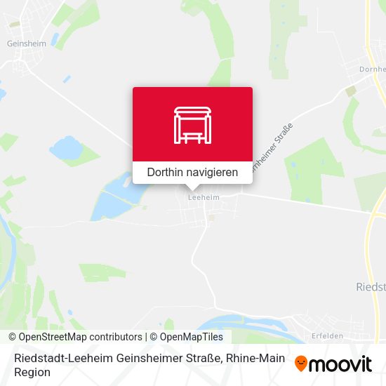 Riedstadt-Leeheim Geinsheimer Straße Karte