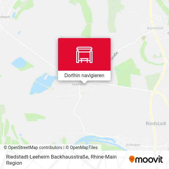 Riedstadt-Leeheim Backhausstraße Karte