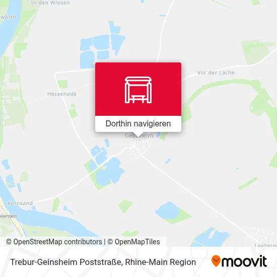 Trebur-Geinsheim Poststraße Karte