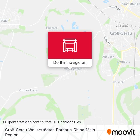 Groß-Gerau-Wallerstädten Rathaus Karte