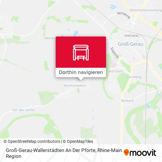 Groß-Gerau-Wallerstädten An Der Pforte Karte