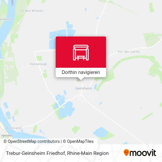 Trebur-Geinsheim Friedhof Karte
