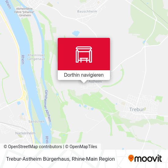 Trebur-Astheim Bürgerhaus Karte
