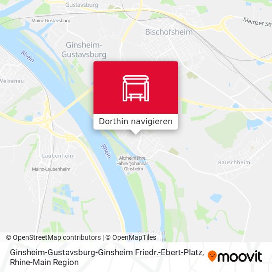 Ginsheim-Gustavsburg-Ginsheim Friedr.-Ebert-Platz Karte