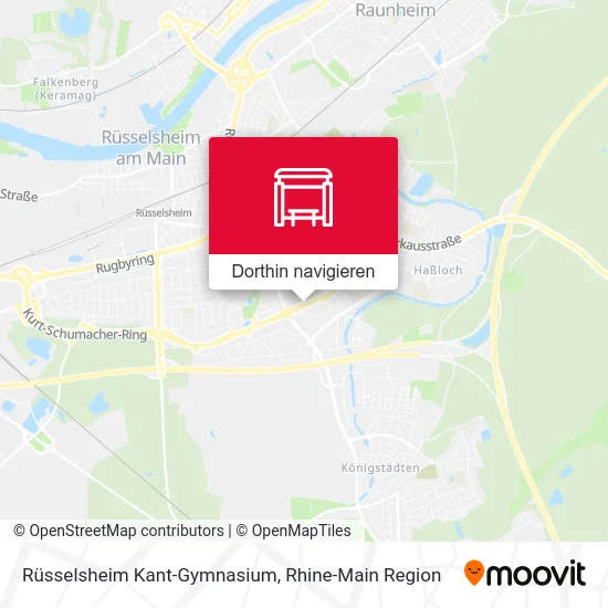 Rüsselsheim Kant-Gymnasium Karte