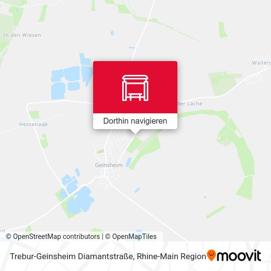 Trebur-Geinsheim Diamantstraße Karte