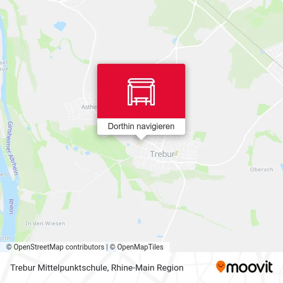 Trebur Mittelpunktschule Karte