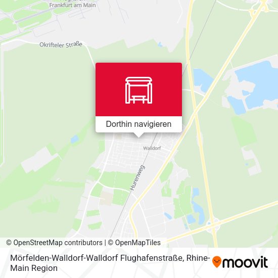 Mörfelden-Walldorf-Walldorf Flughafenstraße Karte