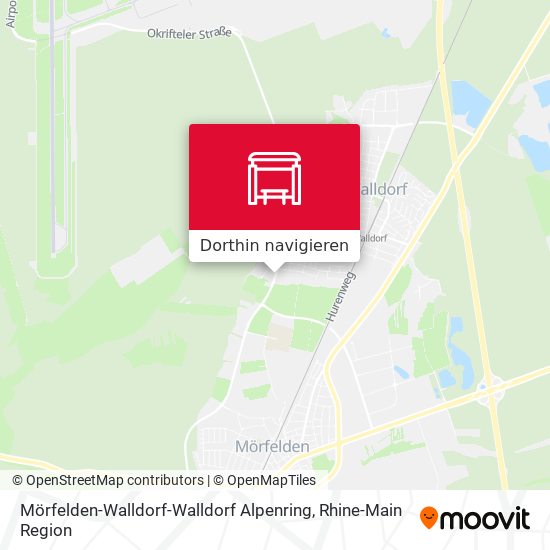 Mörfelden-Walldorf-Walldorf Alpenring Karte