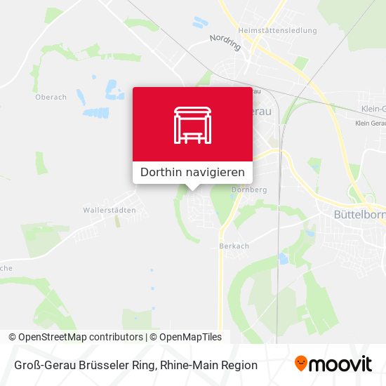 Groß-Gerau Brüsseler Ring Karte