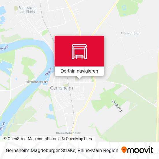 Gernsheim Magdeburger Straße Karte