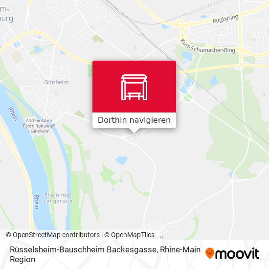 Rüsselsheim-Bauschheim Backesgasse Karte