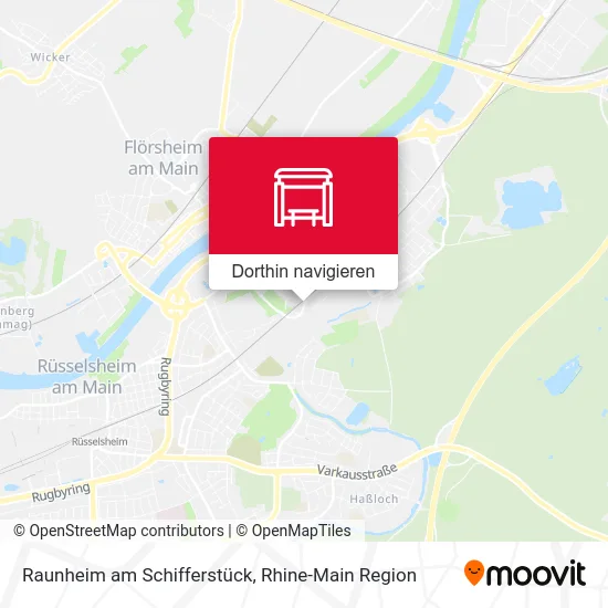 Raunheim am Schifferstück Karte