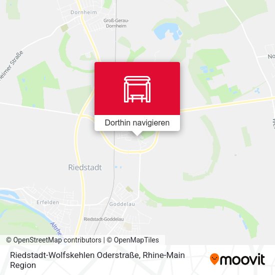 Riedstadt-Wolfskehlen Oderstraße Karte