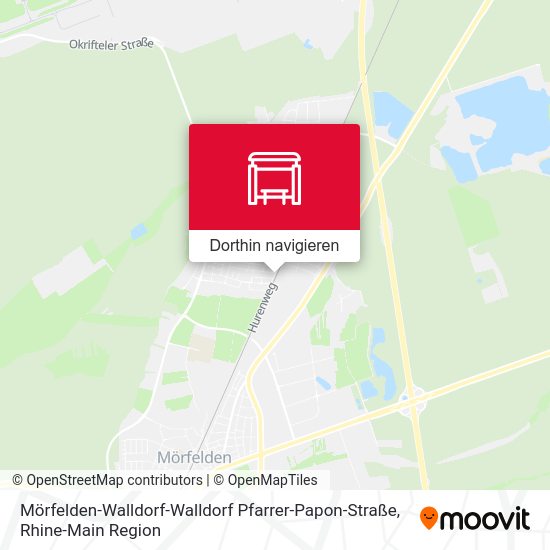 Mörfelden-Walldorf-Walldorf Pfarrer-Papon-Straße Karte