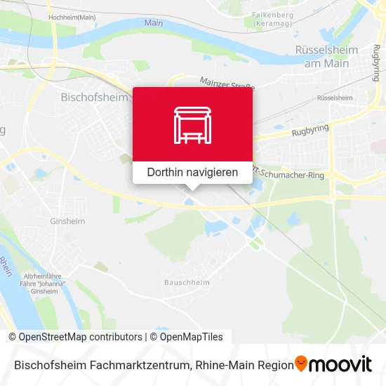 Bischofsheim Fachmarktzentrum Karte