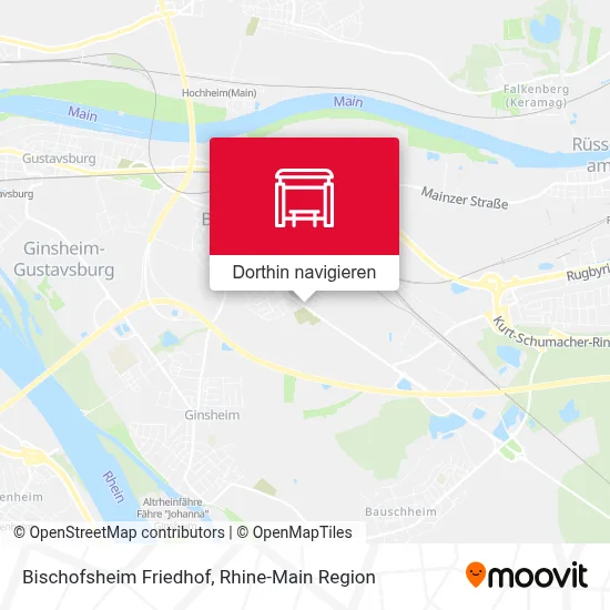 Bischofsheim Friedhof Karte