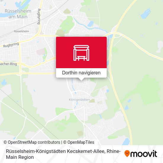 Rüsselsheim-Königstädten Kecskemet-Allee Karte