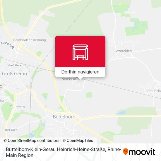 Büttelborn-Klein-Gerau Heinrich-Heine-Straße Karte