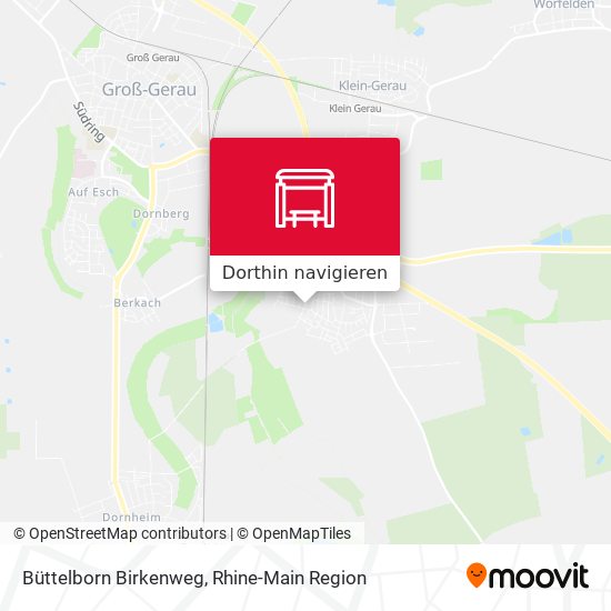 Büttelborn Birkenweg Karte