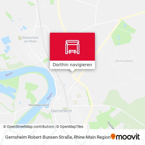 Gernsheim Robert-Bunsen-Straße Karte