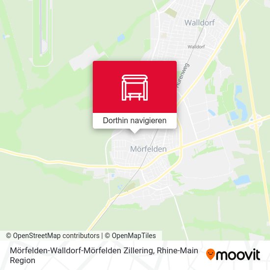 Mörfelden-Walldorf-Mörfelden Zillering Karte