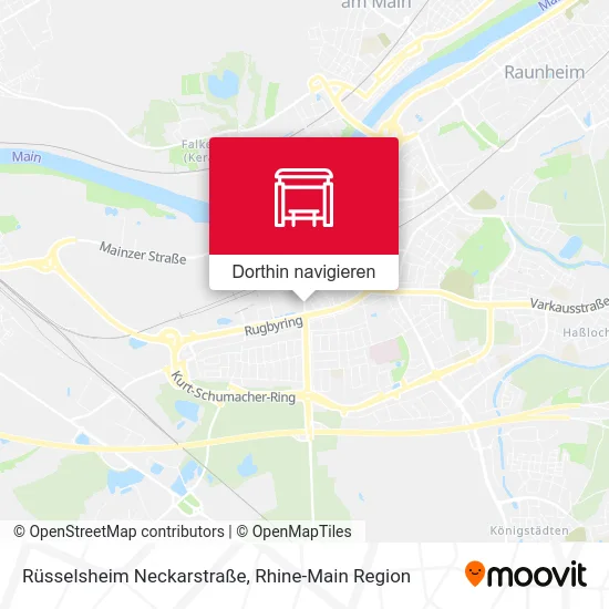 Rüsselsheim Neckarstraße Karte