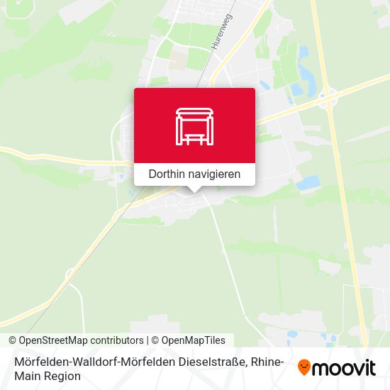 Mörfelden-Walldorf-Mörfelden Dieselstraße Karte