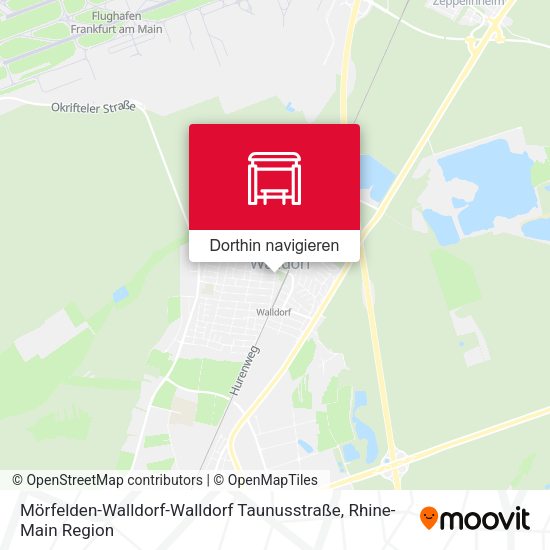 Mörfelden-Walldorf-Walldorf Taunusstraße Karte