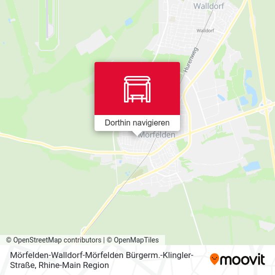 Mörfelden-Walldorf-Mörfelden Bürgerm.-Klingler-Straße Karte