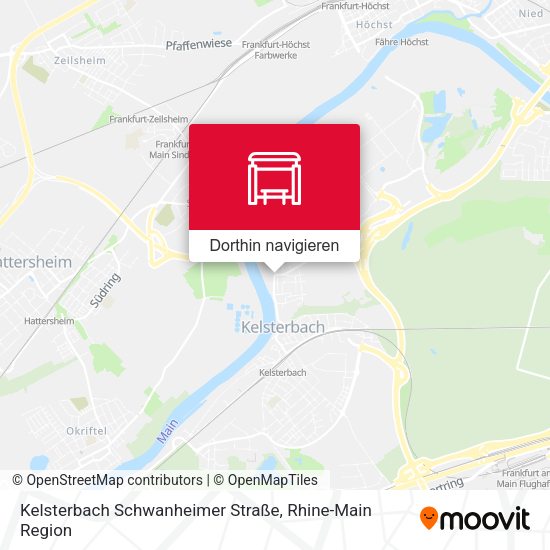 Kelsterbach Schwanheimer Straße Karte
