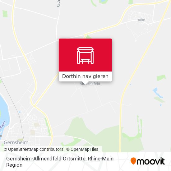 Gernsheim-Allmendfeld Ortsmitte Karte