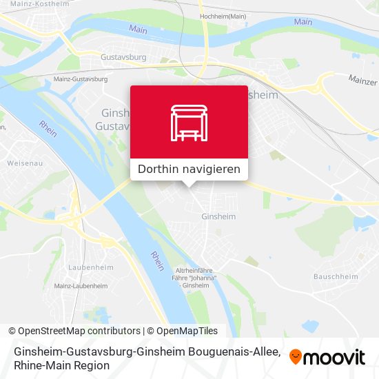 Ginsheim-Gustavsburg-Ginsheim Bouguenais-Allee Karte