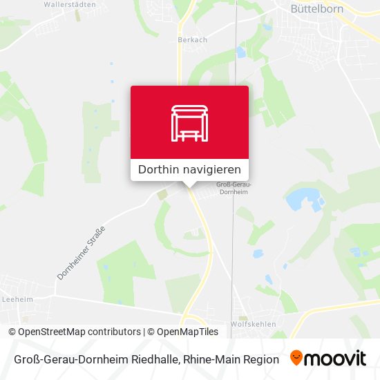 Groß-Gerau-Dornheim Riedhalle Karte