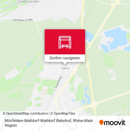 Mörfelden-Walldorf-Walldorf Bahnhof Karte