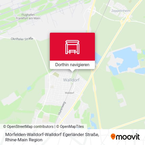 Mörfelden-Walldorf-Walldorf Egerländer Straße Karte