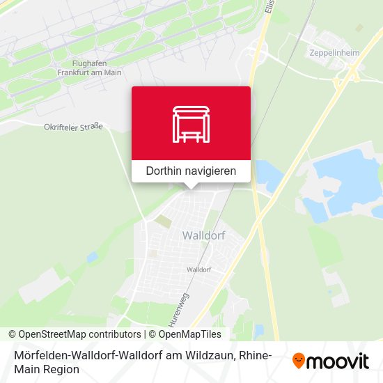 Mörfelden-Walldorf-Walldorf am Wildzaun Karte