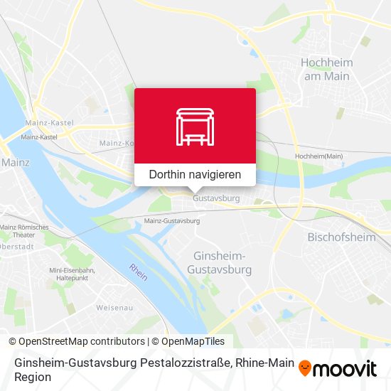 Ginsheim-Gustavsburg Pestalozzistraße Karte