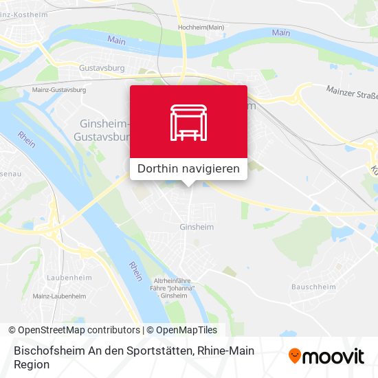 Bischofsheim An den Sportstätten Karte