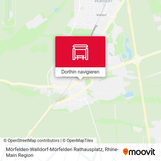 Mörfelden-Walldorf-Mörfelden Rathausplatz Karte