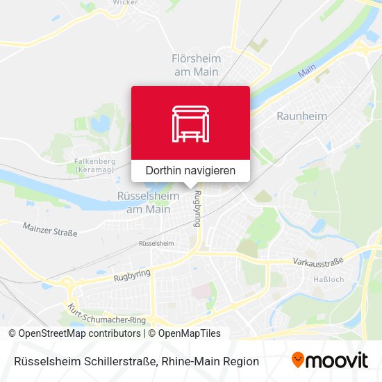Rüsselsheim Schillerstraße Karte