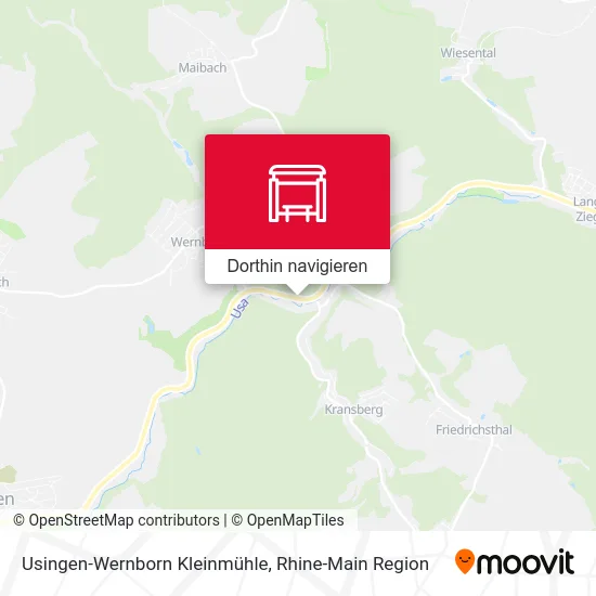 Usingen-Wernborn Kleinmühle Karte